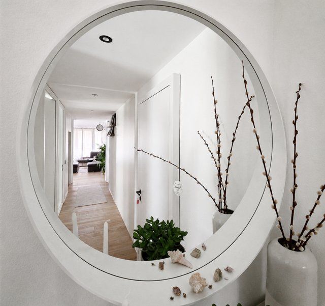 Ikea Miroirs: IKEA ROTSUND Spiegel weiss, 80 cm – D'occasion à Brigerbad par Tu4latin 1