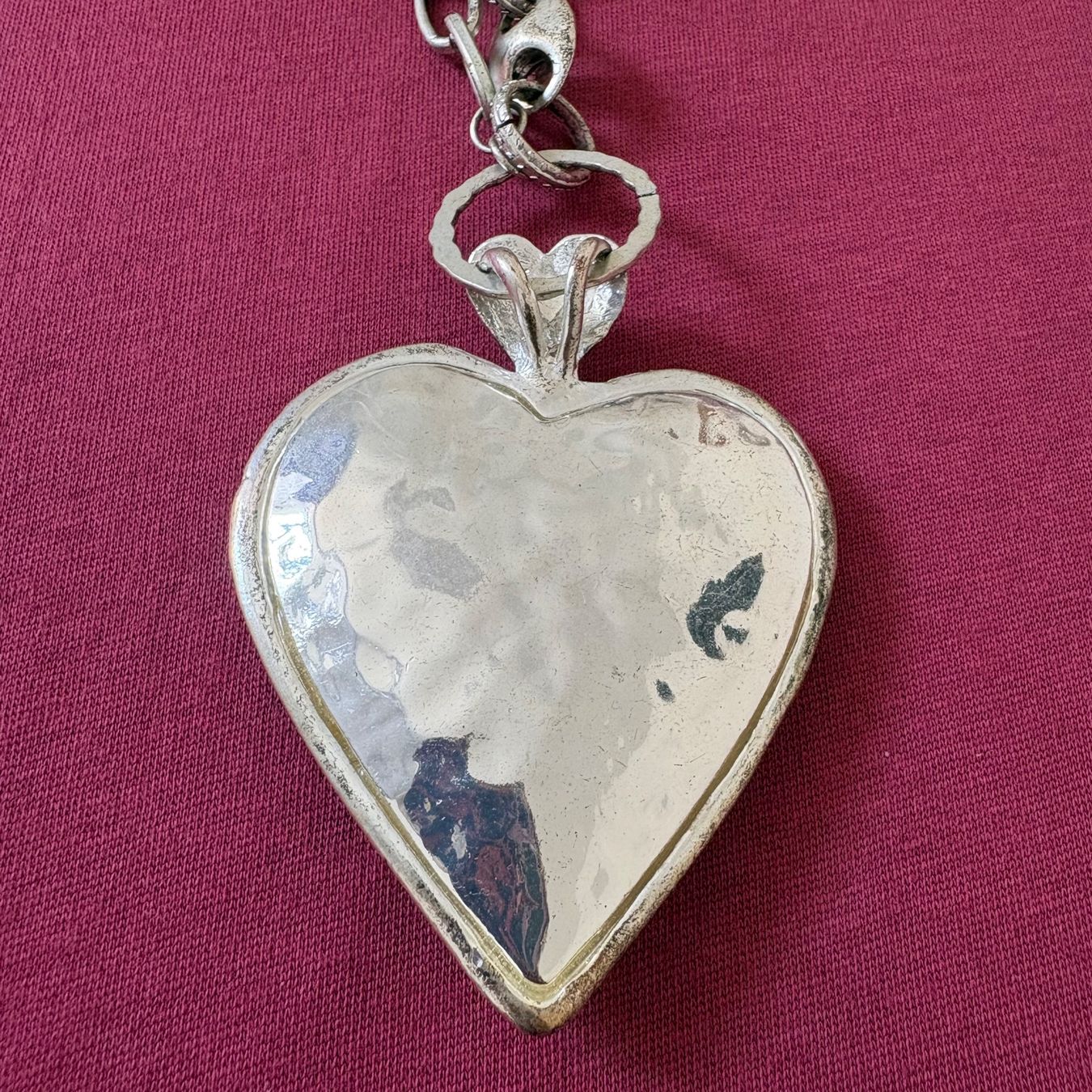Catenine: Collier pendentif cœur argenté – Usato da Moudon venduto da TigerrrEye 1