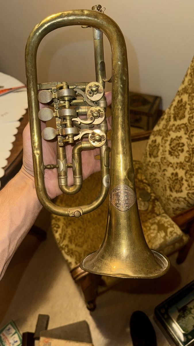 Musikinstrumente: Vintage Cornet Brass Instrument B&C Basel Good Condition – Gebraucht aus Niedergösgen von Theresria_Vintage