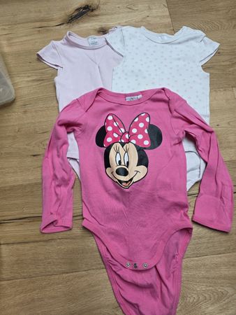 3er Set Baby Bodys Gr. 98/104, Minnie Maus