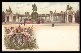 Litho Berlin, National-Denkmal Kaiser Wi