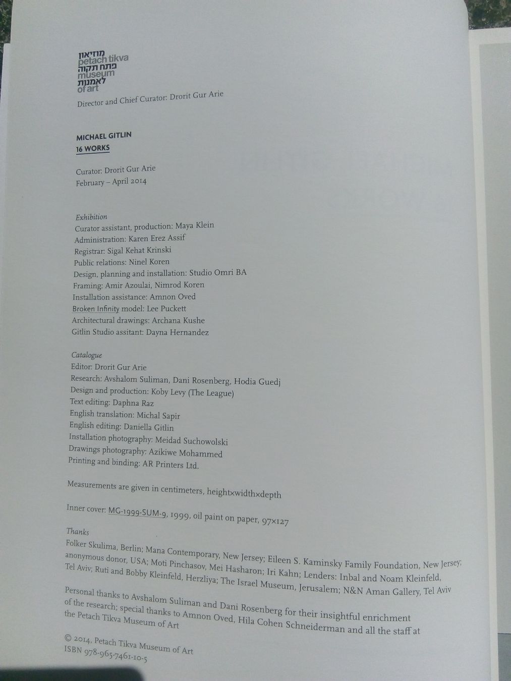 Libri: Michael Gitlin: 16 Works (Kunstbuch)   ©'2014 – Usato da St.Galllen venduto da elkaphone 3