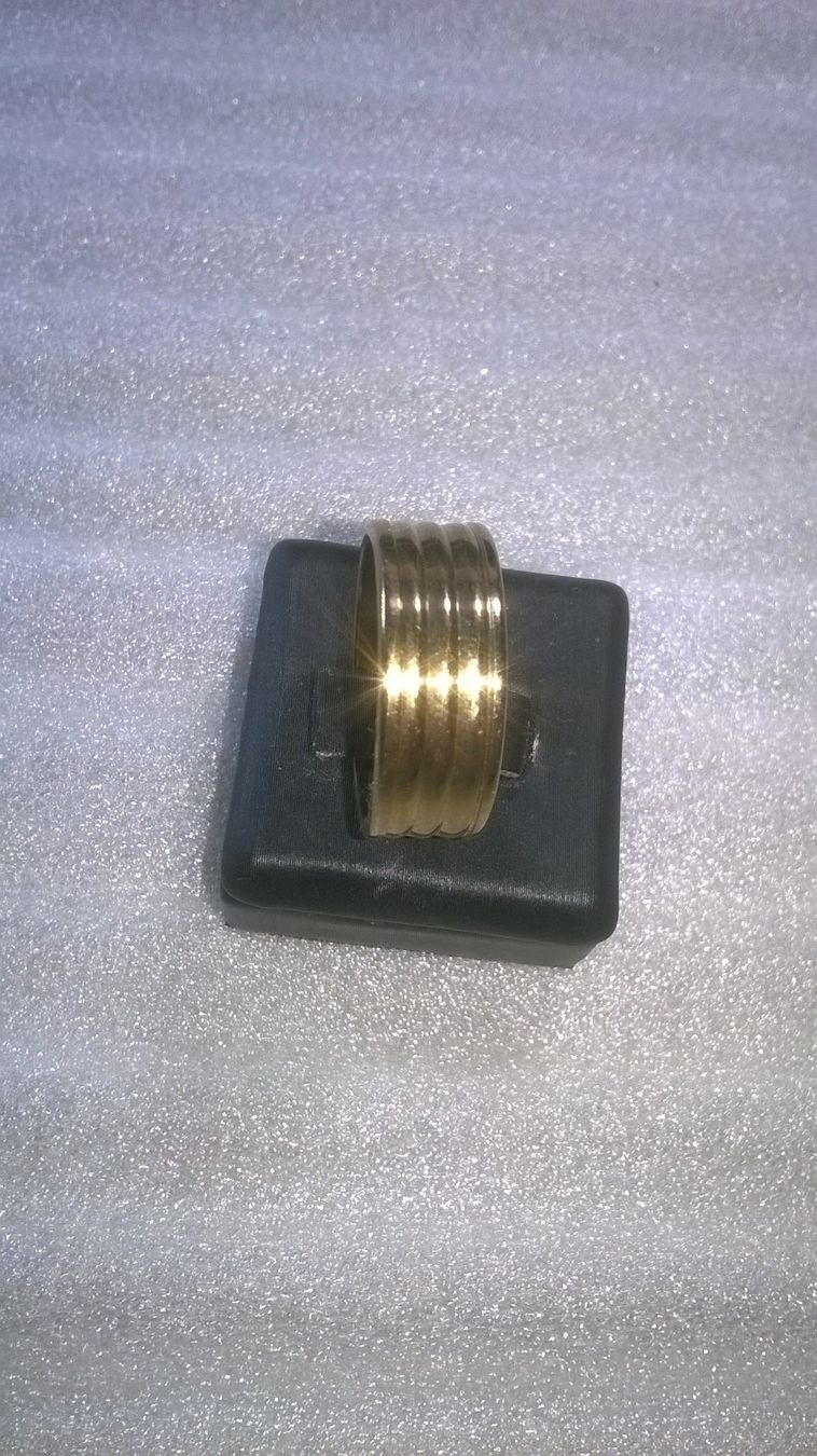 Anelli: ring edelsthal vergoldet,,,glanzig – Nuovo (secondo la descrizione) da Basel venduto da bijoutrie_4 1