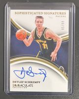 NBA Detlef Schrempf 2024 Immaculate Ink On Card Auto /99