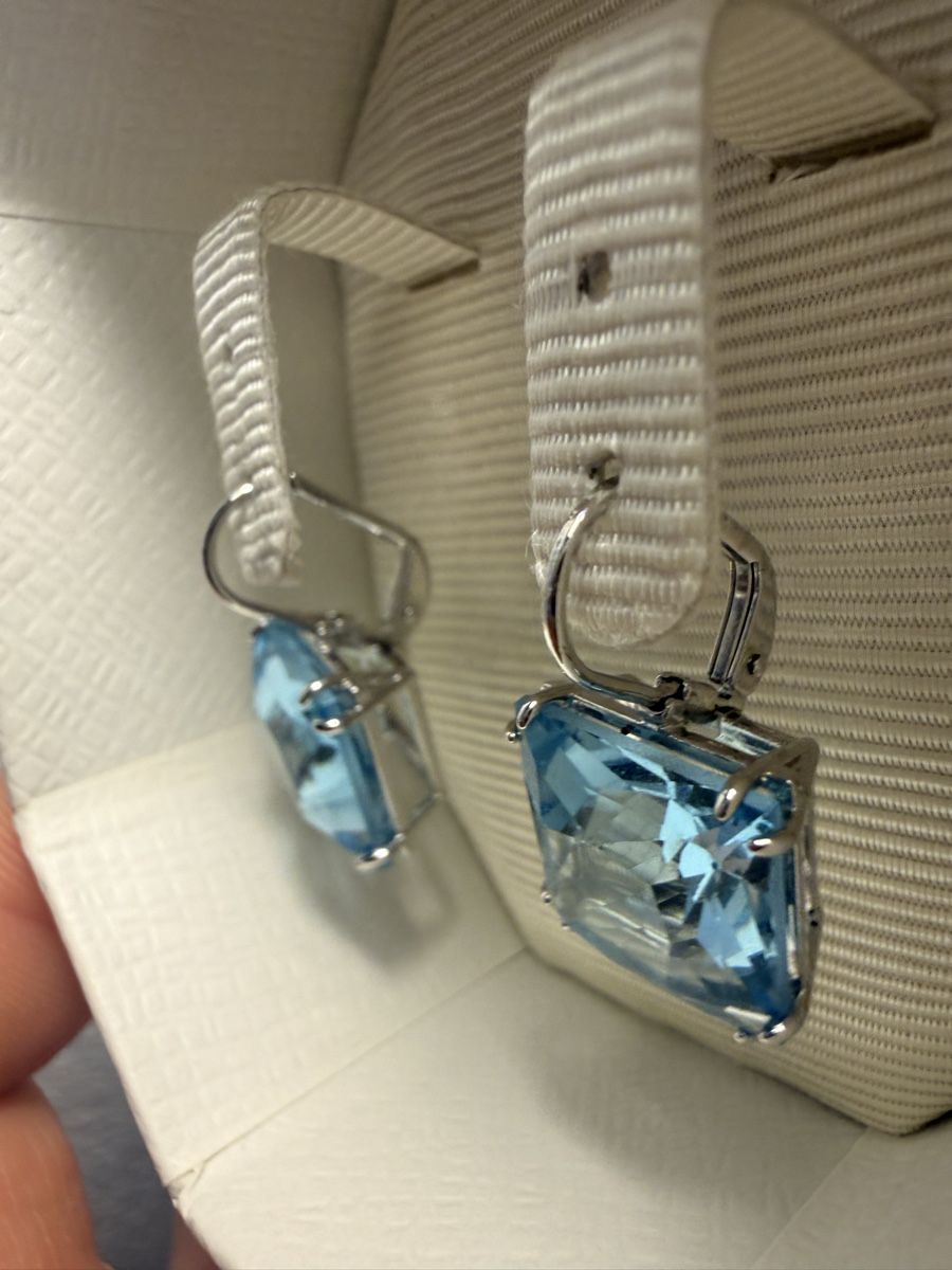 Swarovski Orecchini pendenti & Orecchini a lobo: Swarovski blue Cristal earrings – Nuovo (secondo la descrizione) da Carrouge VD venduto da man_7hwm 2