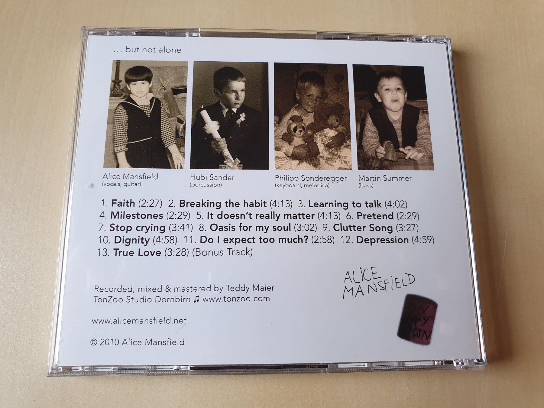 CD: Alice Mansfield on my own – Usato da Stansstad venduto da collectorsshop 1