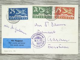 TR15 Carte Postale + Timbre Suisse 1925