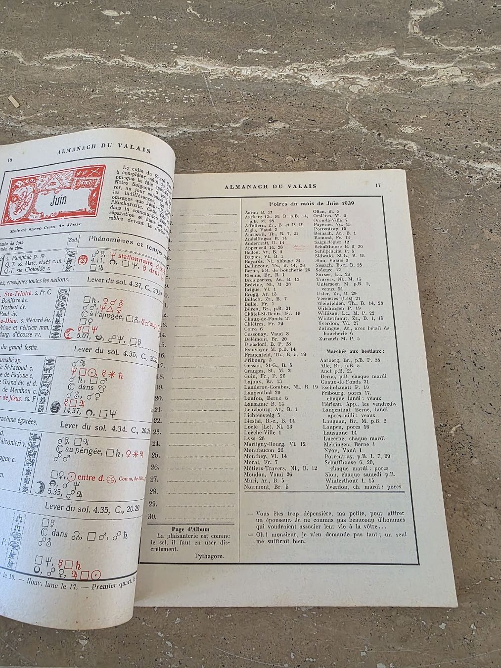 Libri: Almanach du Valais 1939 – Usato da Paudex venduto da Pacalauma 1