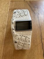 Damen Armbanduhr DIESEL weiss Leder Nieten guter Zustand