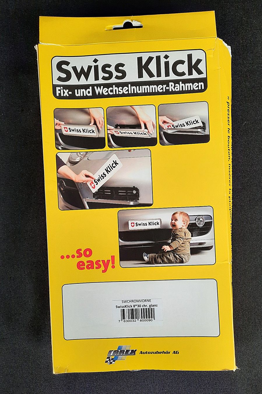 Swiss Klick Autres accessoires p. véhicule: SWISSKLICK Wechselnummer-Rahmen – Neuf (Voir description) à Beinwil am See par Restwert_Beinwil 3