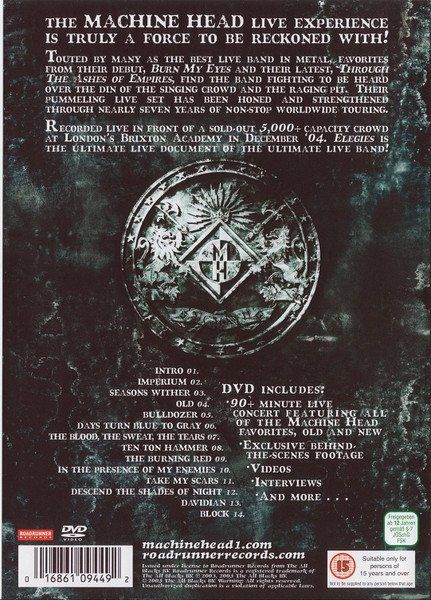 Tutti i DVDs: Machine Head – Elegies - Vergriffen! – Usato da Brittnau venduto da Zibu 1