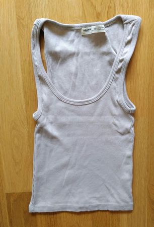 Pull&Bear Tanktop XS * gerippt, beige