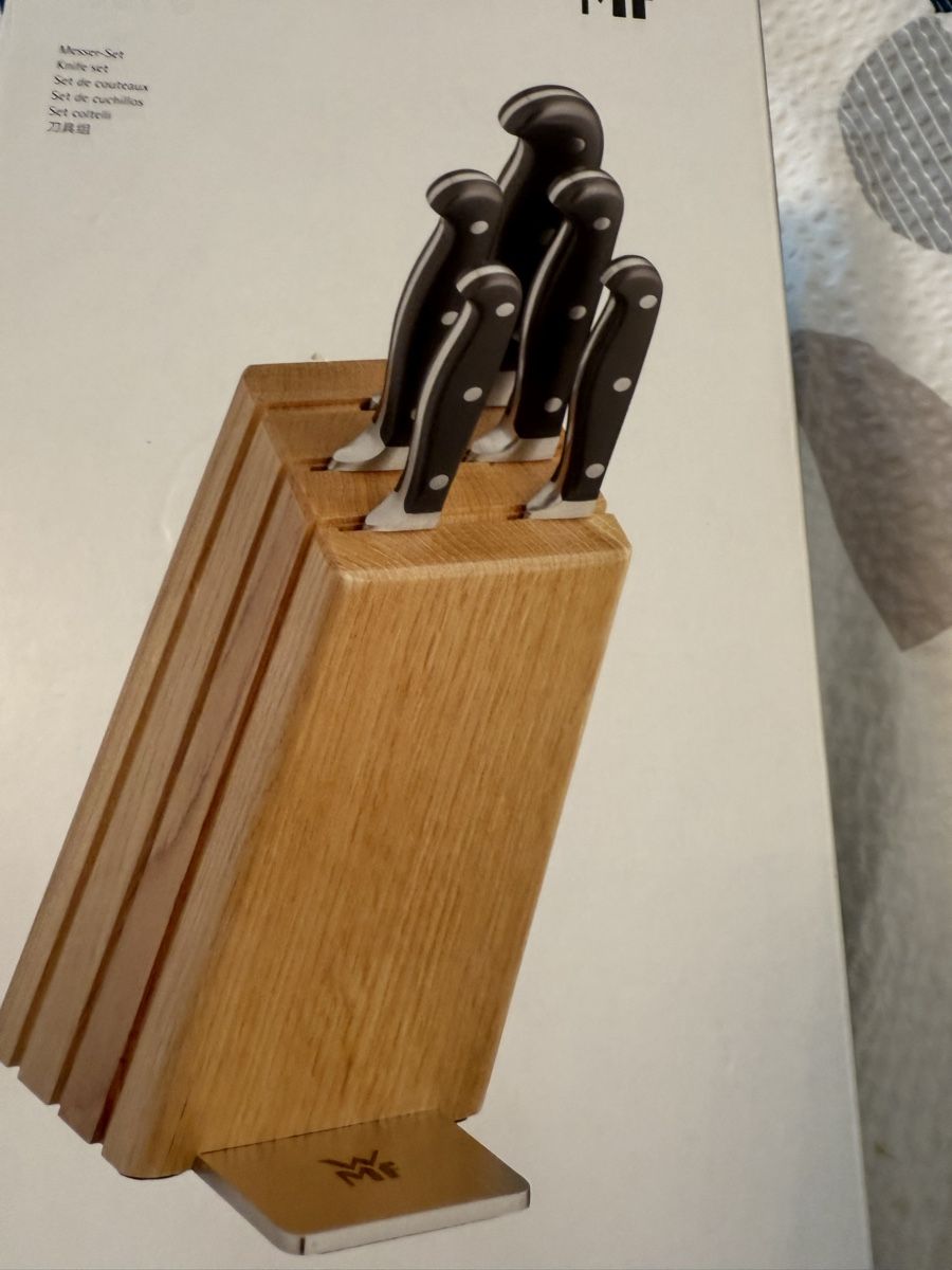 WMF Coltelli: NEU***WMF MESSER SET 6***SPITZENKLASSE PLUS*** – Nuovo e nell'imballaggio originale da Zürich venduto da Ceca52 1