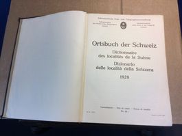 Antikes Ortsbuch der Schweiz von 1928