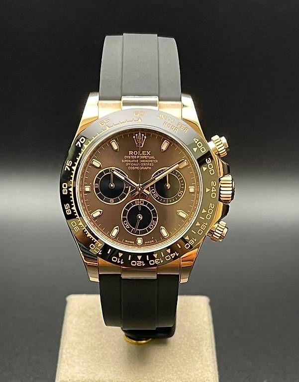 Rolex Uhren: Rolex Daytona Ref. 116515LN Oysterflex "Chocolate Dial" – Gebraucht aus Lugano von luganotopwatches