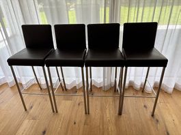 4 x Barhocker Walter Knoll Jason schoko Hochstühle
