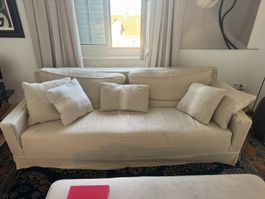 Sofa & Pouf | Philipp Vogt  – Baumwoll-Leinen NP 8,000