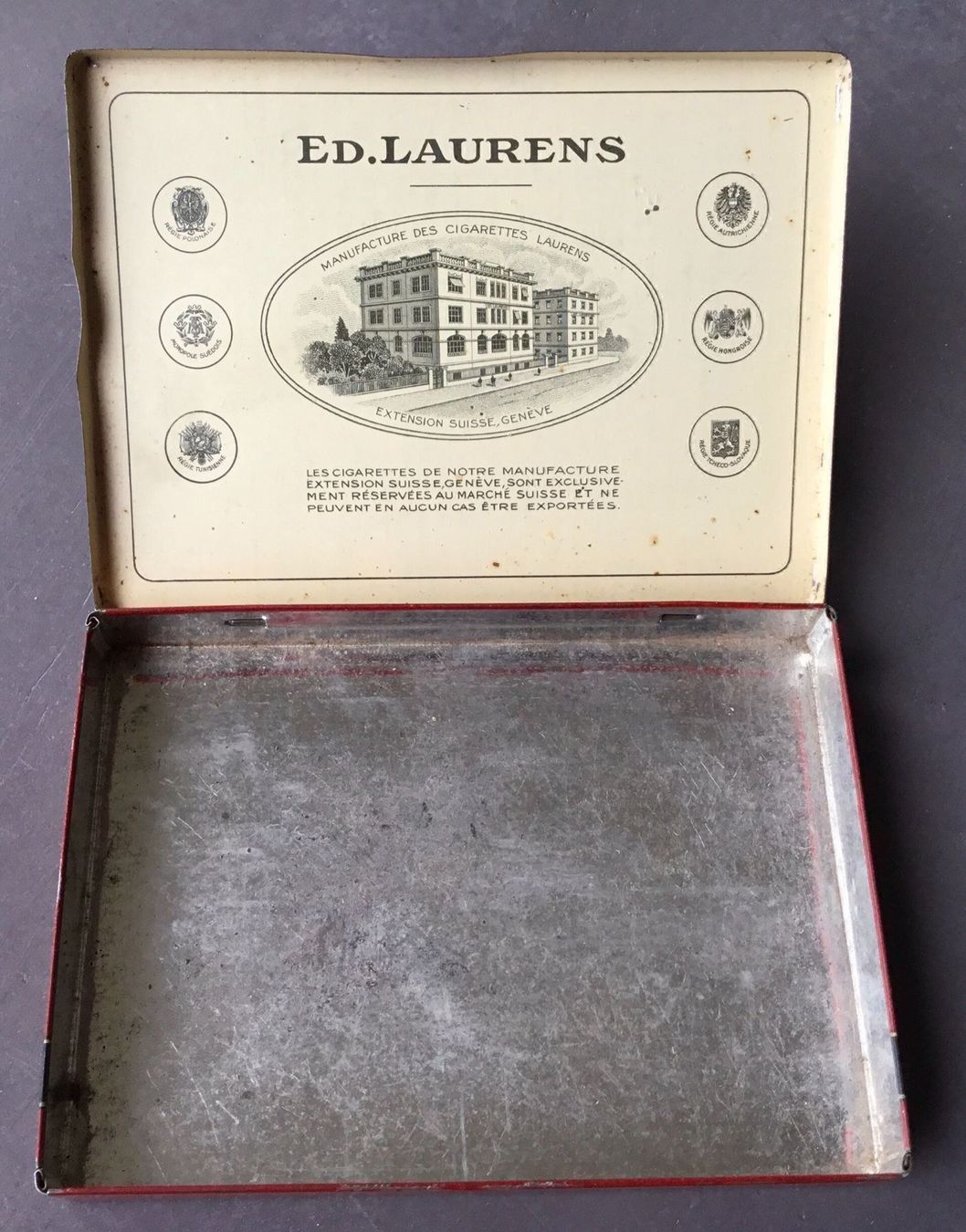 Pots: Blechdose Ed. Laurens, Zigarettendose antik – D'occasion à Eggersriet par Wiese61 3