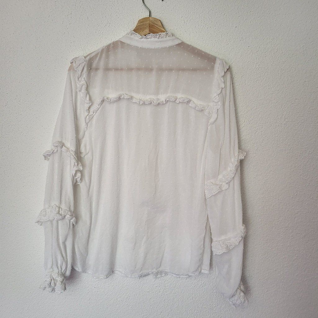 Blusen: Rüschen-Bluse weiss Gr. 40 – Gebraucht aus Au SG von SElena89 2