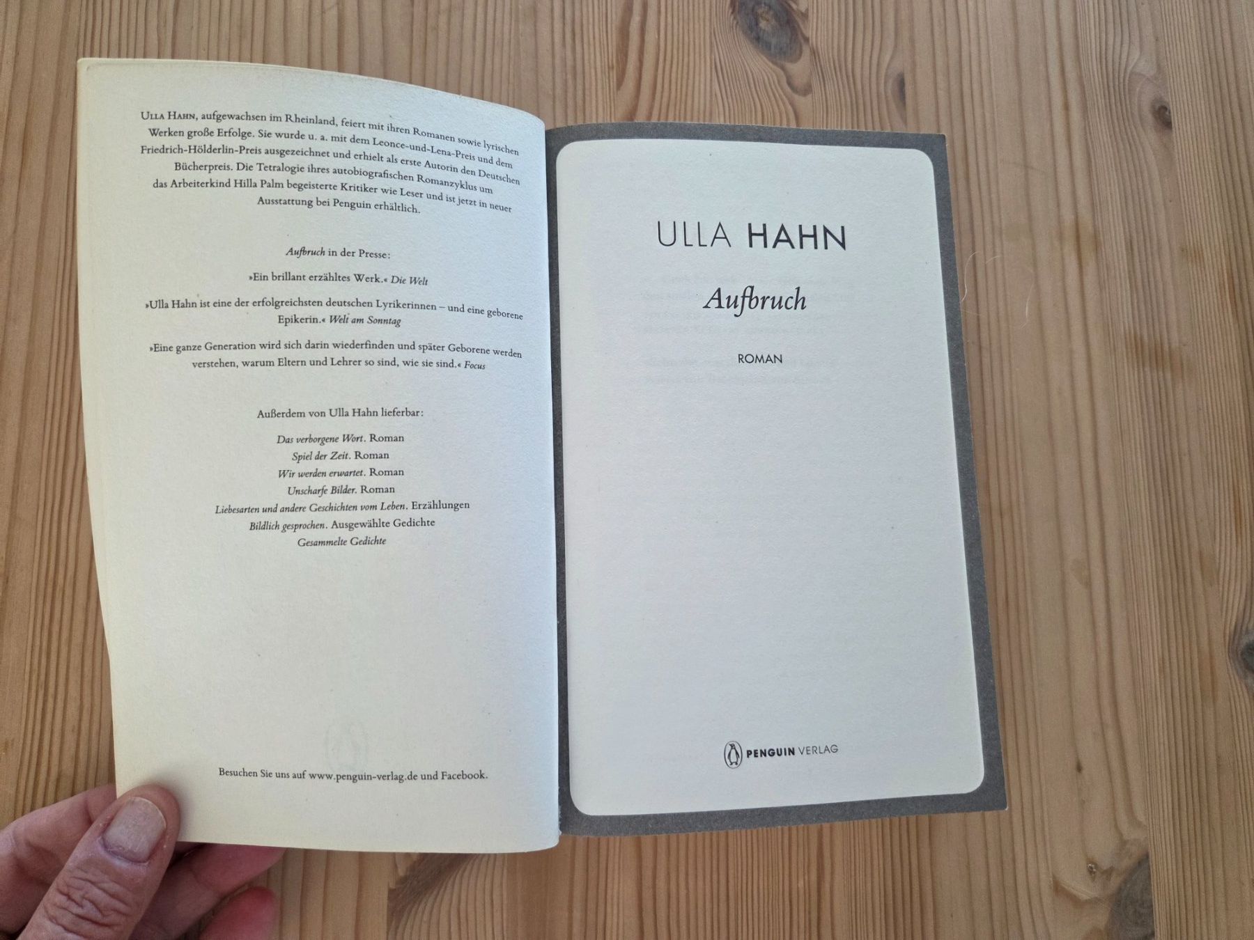 Libri: Aufbruch, Ulla Hahn – Usato da Liestal venduto da ITOlio 2