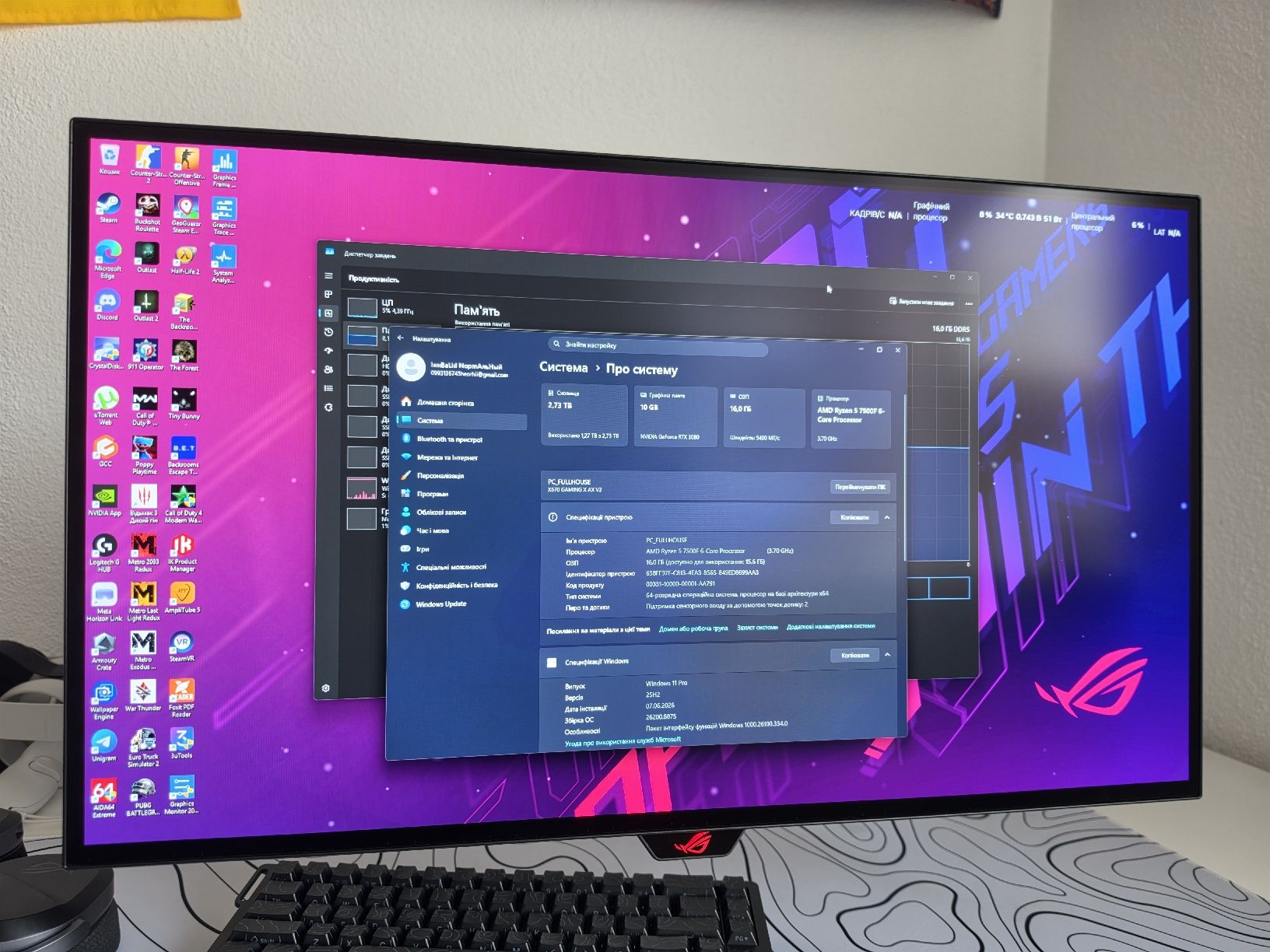 PCs: Gaming/Work PC – D'occasion à Bäretswil par vla_t5t2 6
