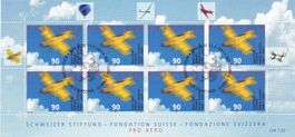 CH, 100 Jahre Aero-Club Schweiz, ET-Vollstempel, SBK 1016KB