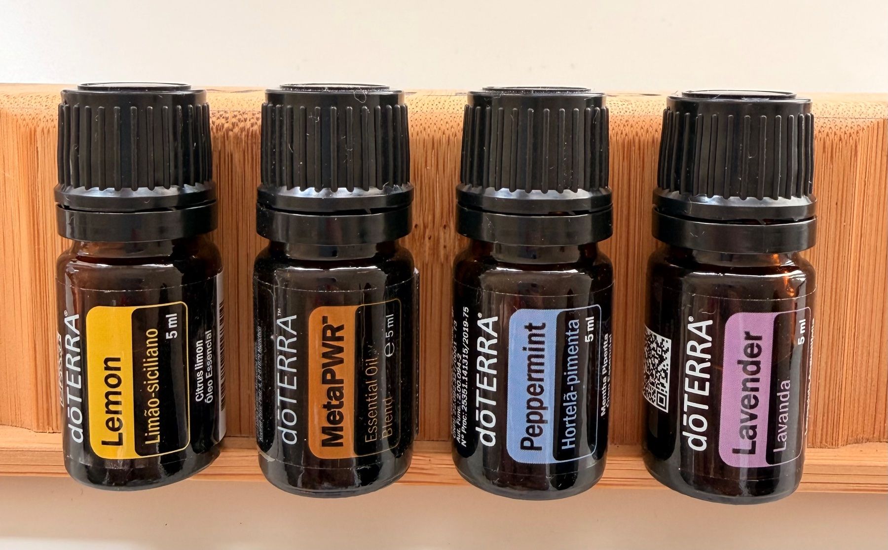 doTERRA Öl Set: Zitrone, MetaPWR, Pfefferminz, Lavendel (Neu und ...