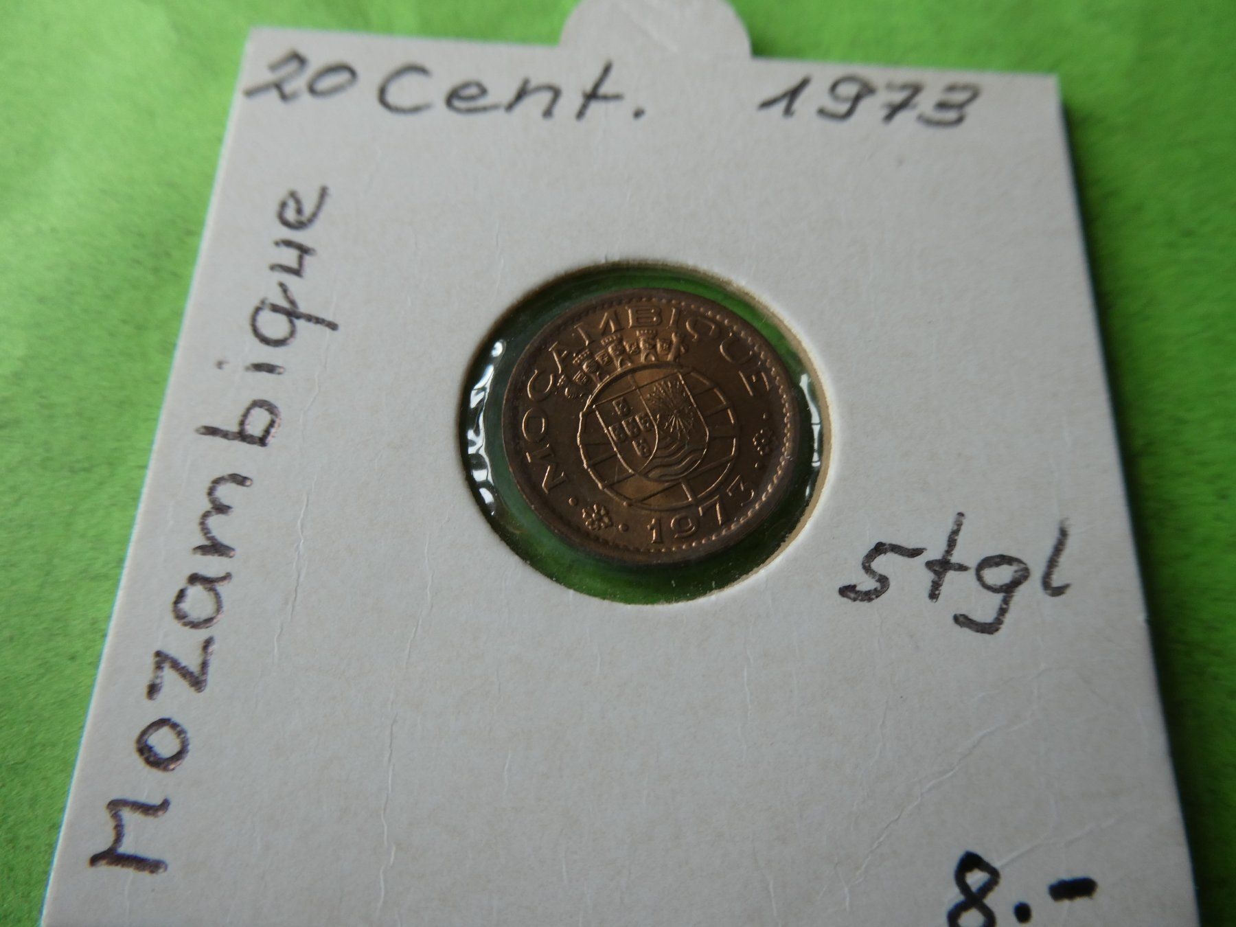 Toutes les monnaies: Mocambique 1973,  20 Centavos   stgl – D'occasion à Hinterforst par Rohusri