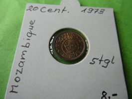 Mocambique 1973,  20 Centavos   stgl