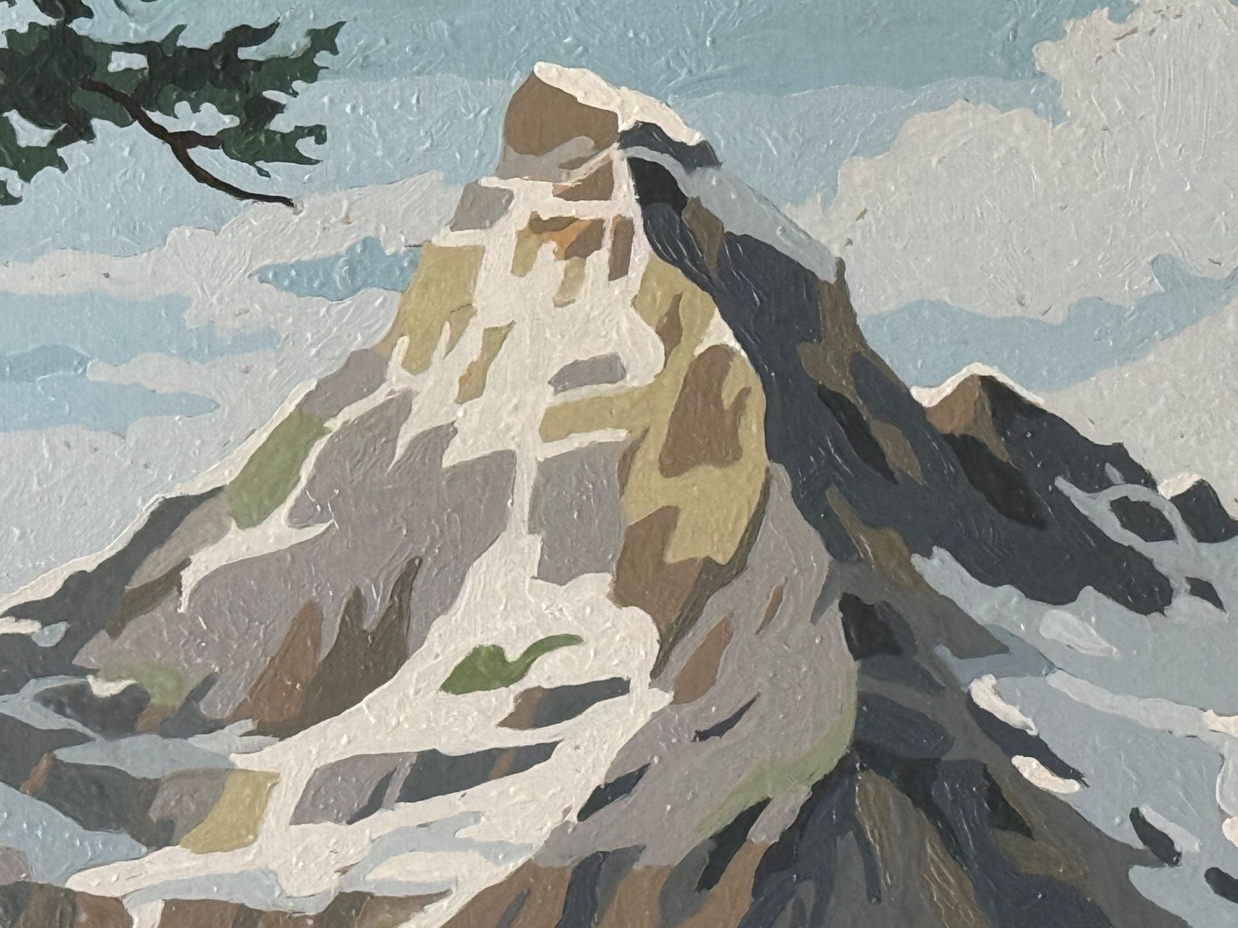 Dipinti: Phantastisches Gemälde Matterhorn, signiert – Usato da Bern venduto da Jwpm66 2