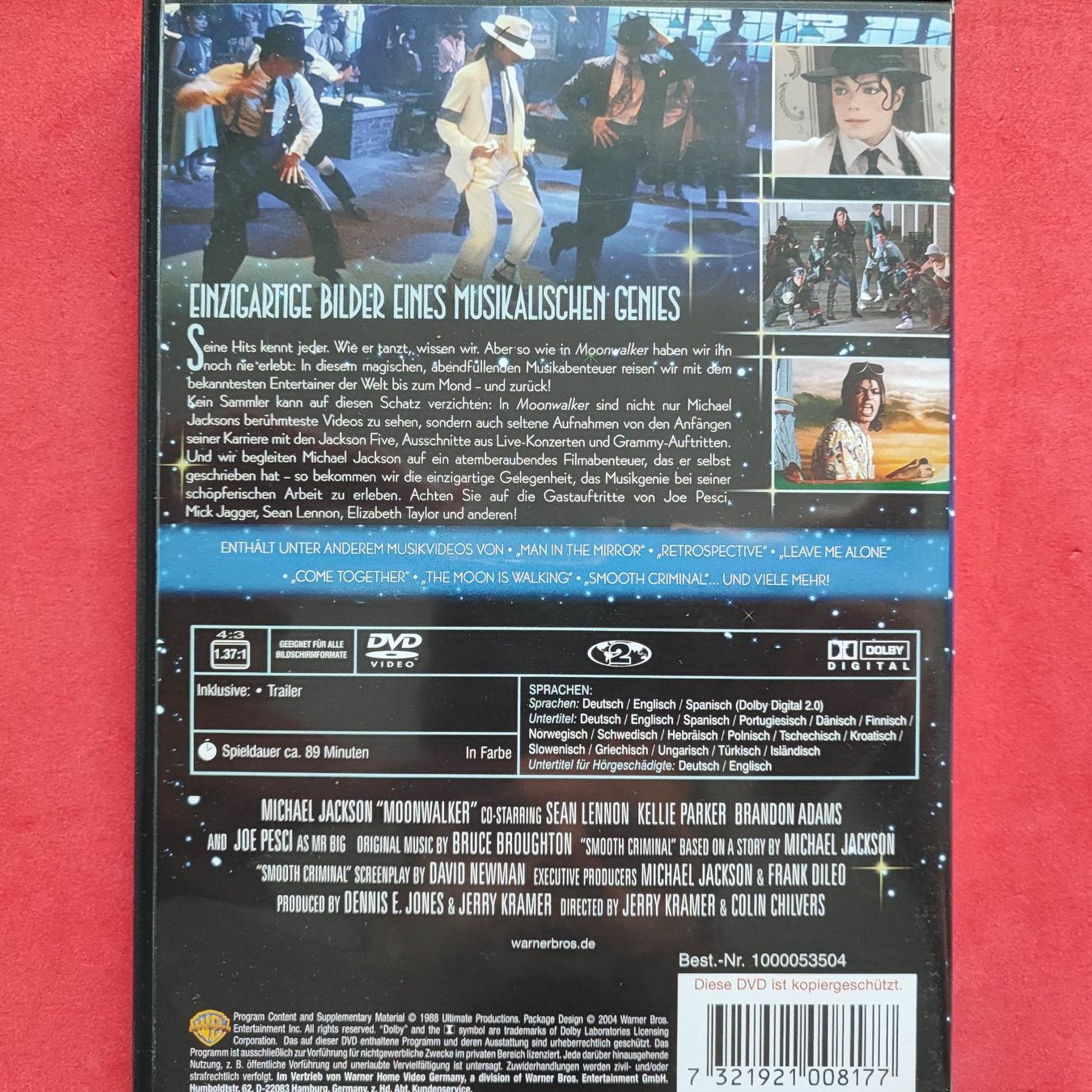 Tutti i DVDs: Michael Jackson - Moonwalker – Usato da Dübendorf venduto da kb86_MOVIE 1