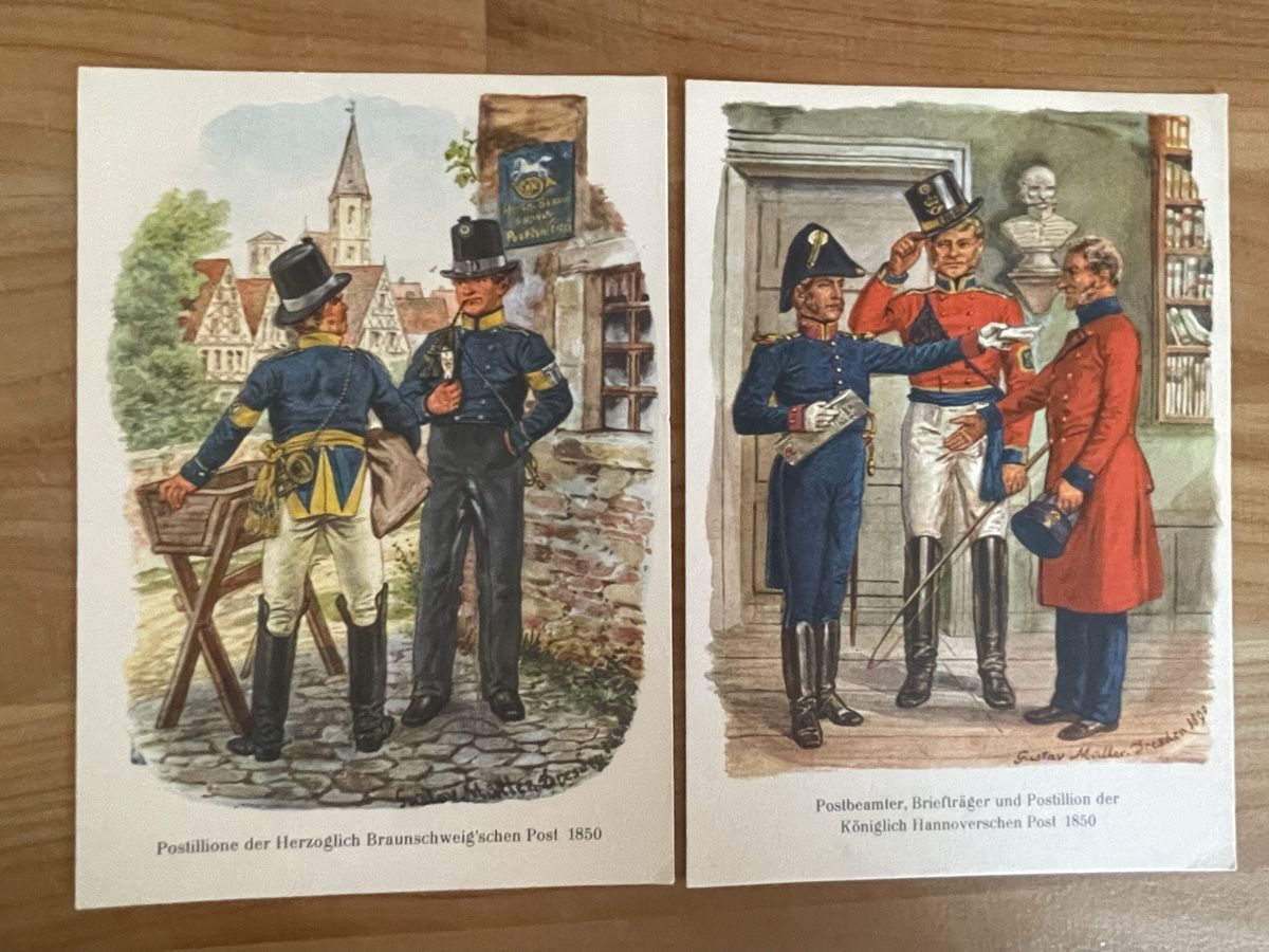 Ansichtskarten: 2 AK von Post Braunschweig & Hannover – Gebraucht aus Rümlang von Kartenpost1