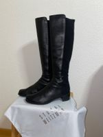 Stuart Weitzman halfnhalf Leder Stiefel, schwarz