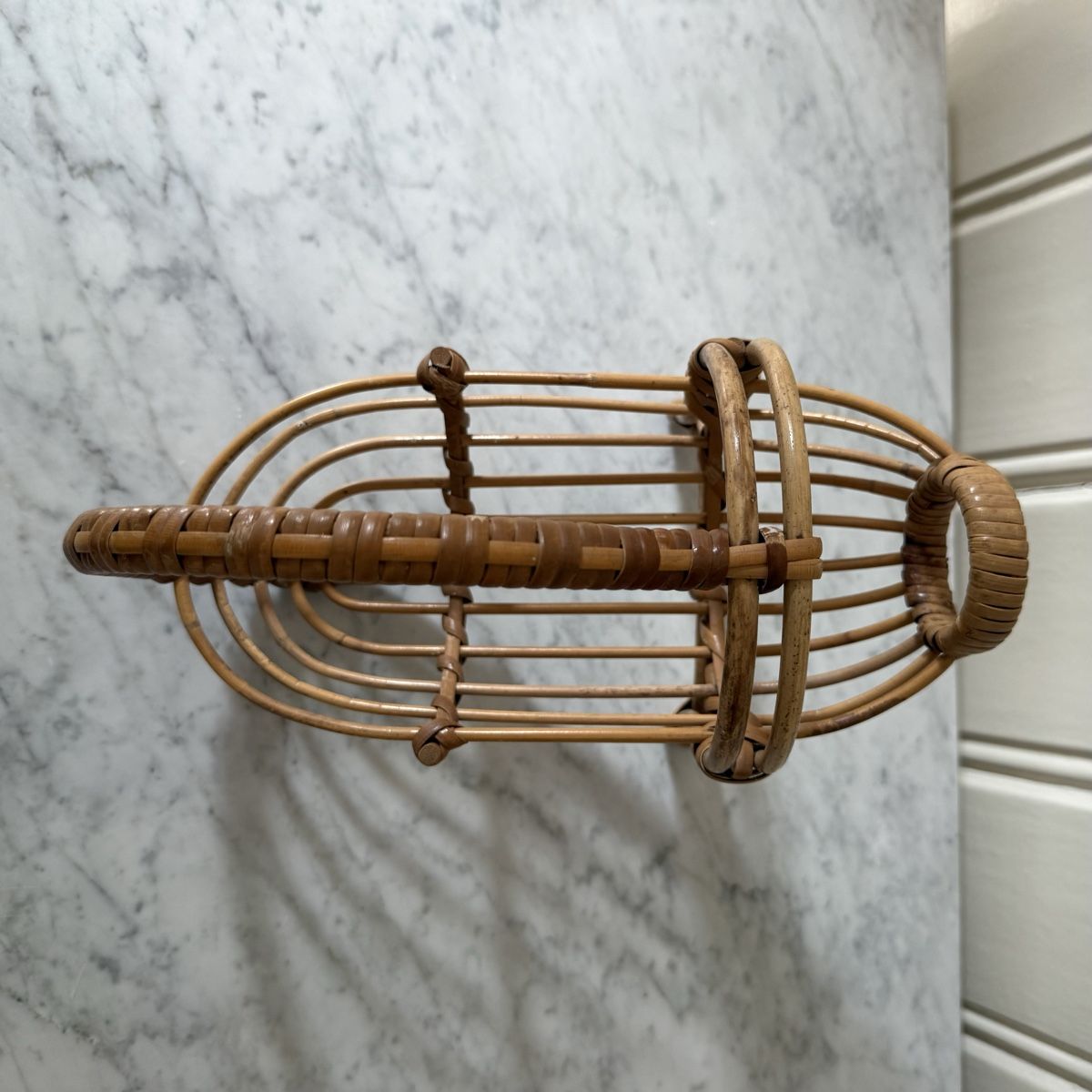Tutte le decorazioni: Flaschenhalter Albini•Bambus-Rattan – Usato da Winterthur venduto da gutDingmint 2