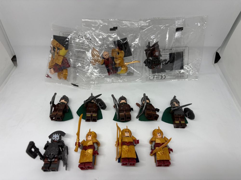 Lord of the Rings Minifigures (Uruk-Hai, Elben und Rohirrim) (Neu und ...