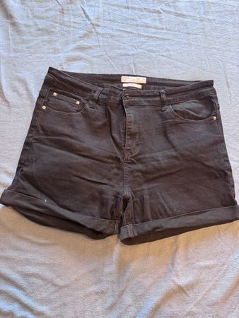 Schwarze Jeans Shorts, Denim Oxxy, Grösse 44, Top Zustand