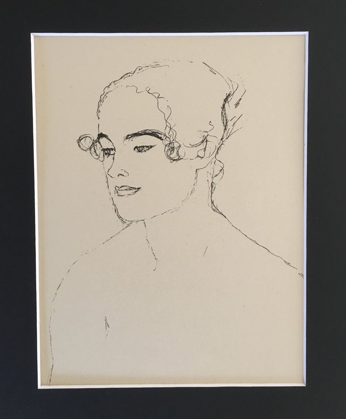 Grafica & Litografie: Gustav Klimt       "Brustbild eines Mädchens"  DRUCK – Usato da Nennigkofen venduto da juhit 2
