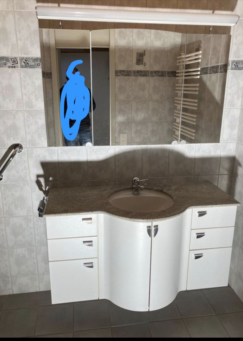 Lavabi & lavandini: Lavabo mit Spiegelschaft – Usato da Reichenbach i. K. venduto da Wskorpion 2