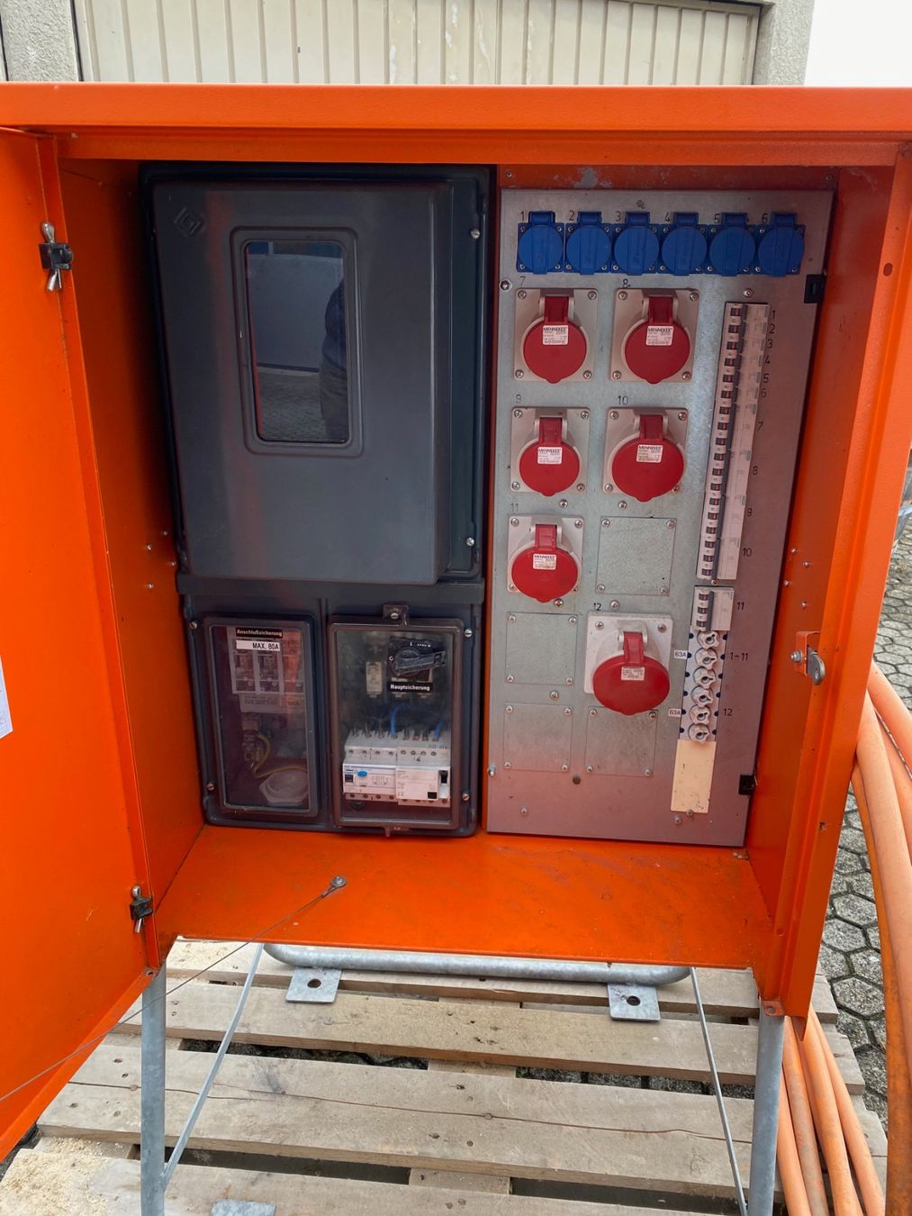 Electrotechnique: STEIDELE Baustromverteiler 80A AVEV 80/321-6 – D'occasion à Hünenberg See par Xtschange 1