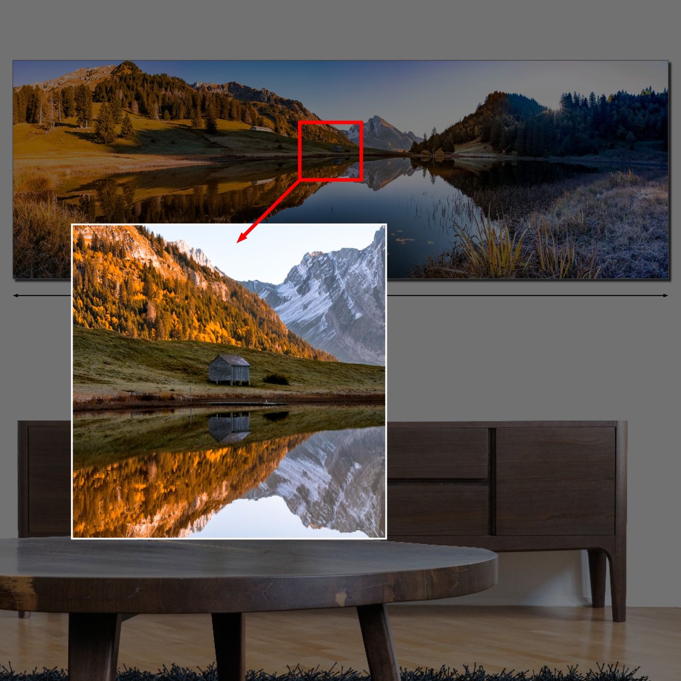 Foto & Immagini: Aluminium-Bild: Gräppelensee. 150cm – Nuovo (secondo la descrizione) da Zürich venduto da Benar123 1