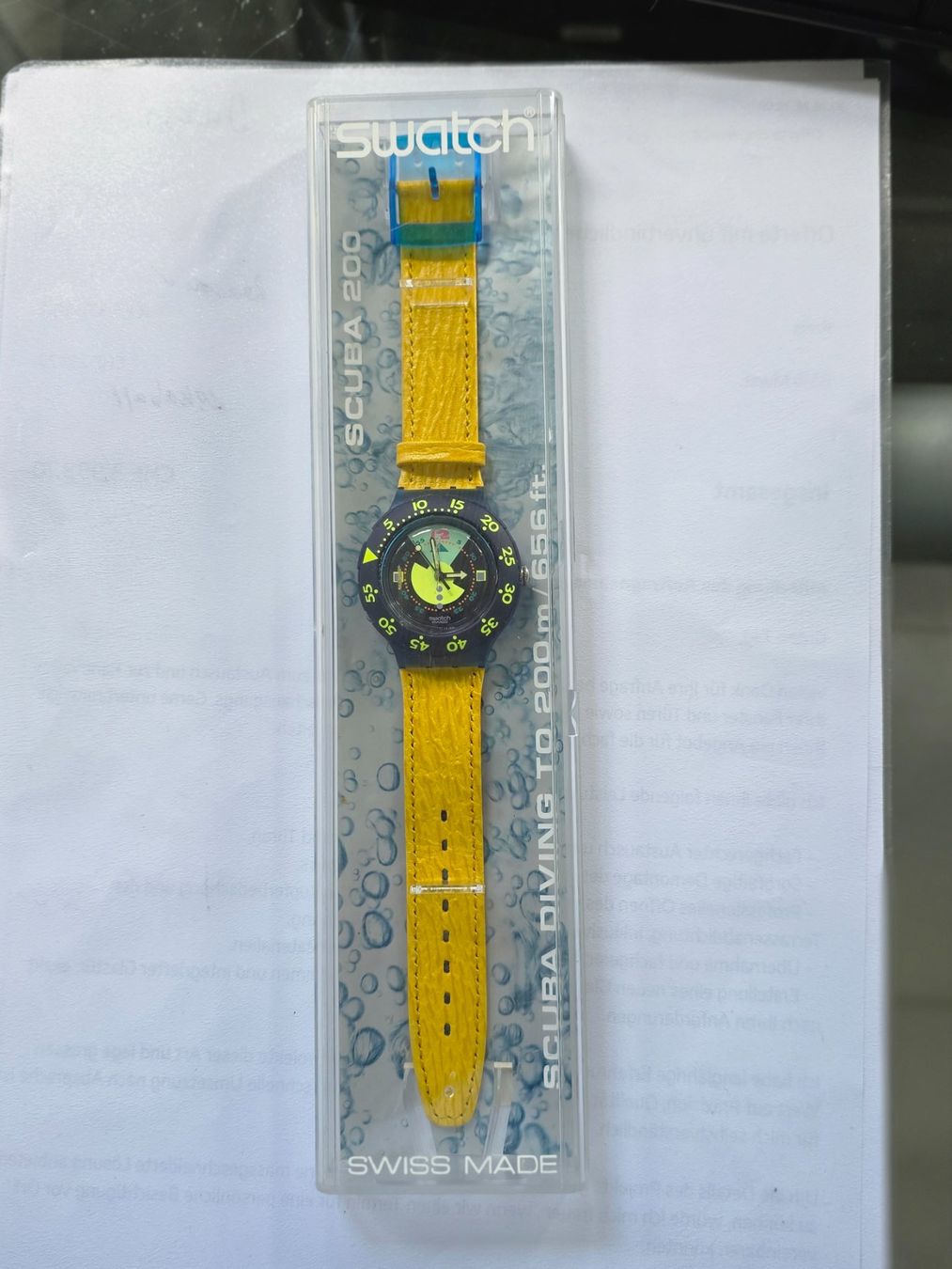 Swatch Orologi: Swatch Uhr Scuba – Nuovo e nell'imballaggio originale da Zürich venduto da adriben 1