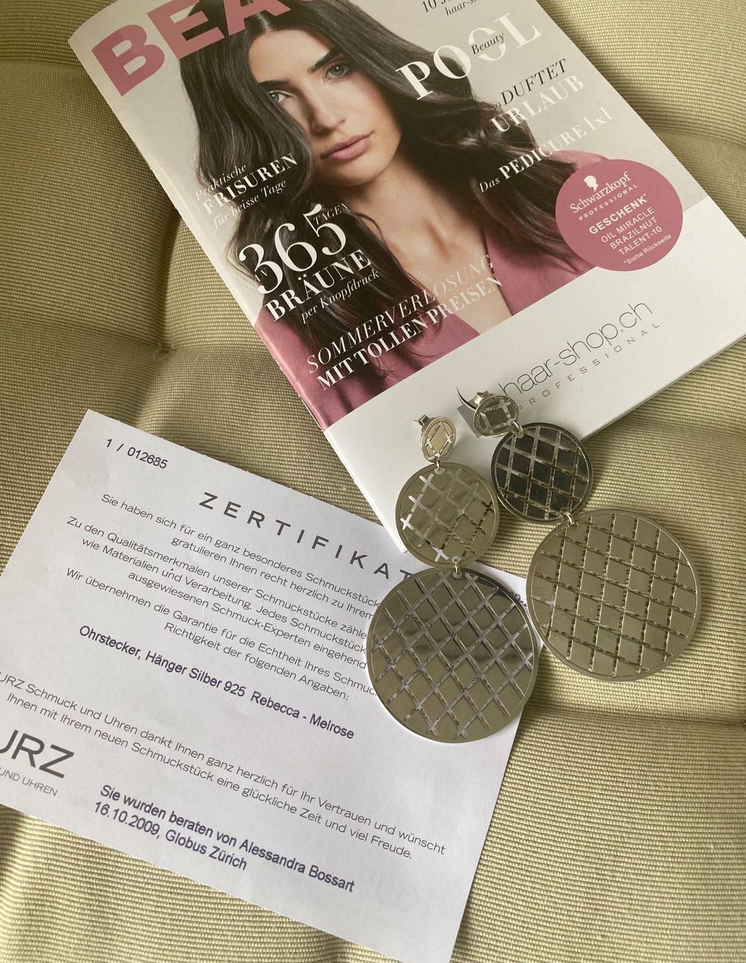 Orecchini pendenti & Orecchini a lobo: Rebecca Ohrstecker Silber 925  Schmuck – Nuovo (secondo la descrizione) da Zürich venduto da NNK28 1