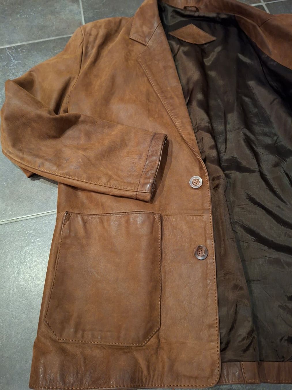 Giacche: LEDERJACKE BRAUN – Usato da Wangen ZH venduto da MarianneMunz 1