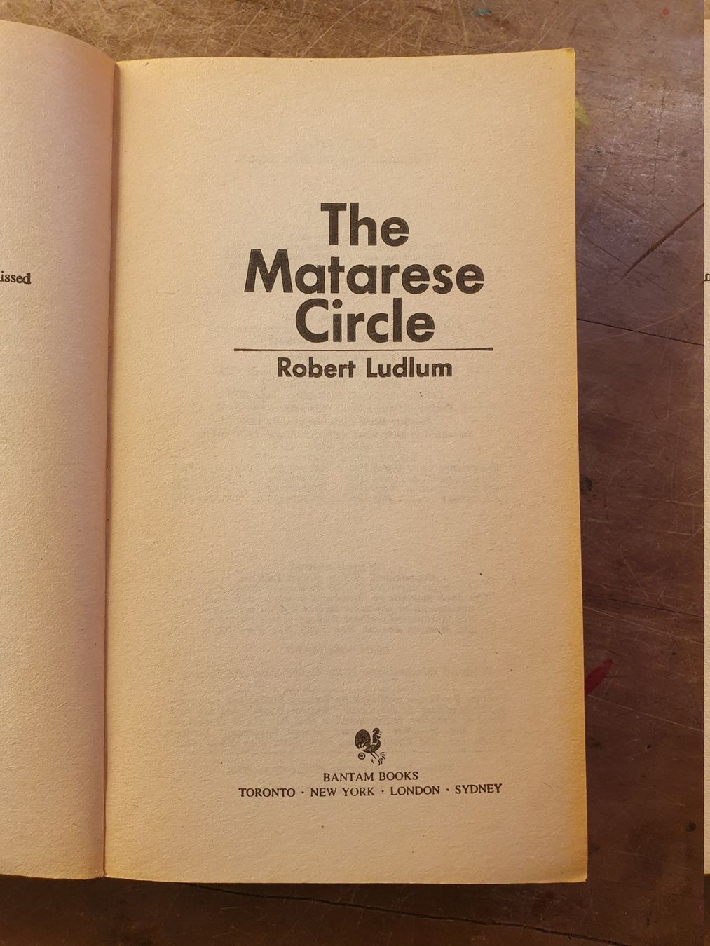 Livres: The Maratese Circle - Robert Ludlum – D'occasion à Zürich par loosebone 3