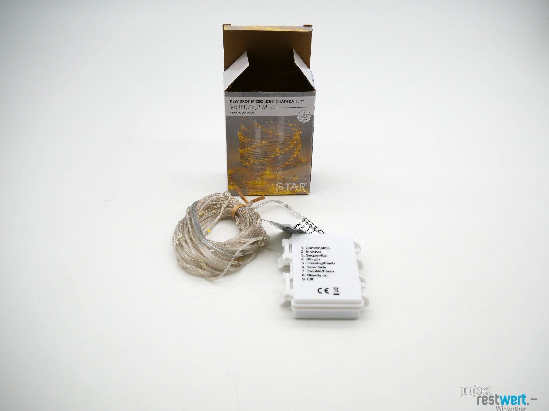 Ghirlande e barre luminose: STAR TRADING Dew Drop Micro Lichterkette Batterie – Nuovo (secondo la descrizione) da Winterthur venduto da Restwert_Winterthur