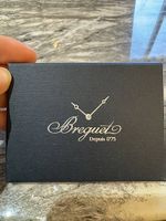Porte-cartes Bréguet neuf en cuir lisse noir
