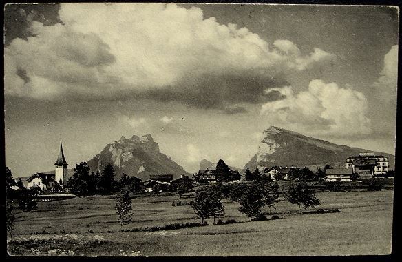 Ansichtskarten: AESCHI bei Spiez: Landschaft – Gebraucht aus Jona von philajona
