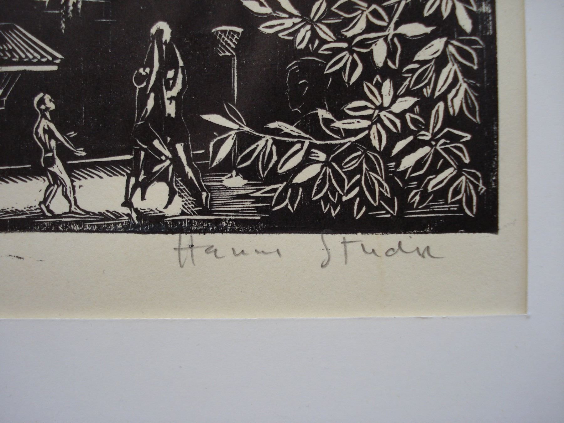 Xilografie: Hanns Studer geb. 1920 – Usato da Basel venduto da art.basel 1