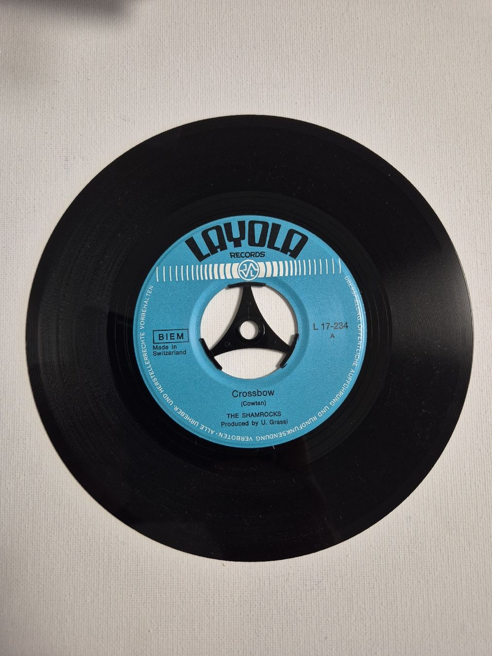 Schallplatten: The Shamrocks - Crossbow Midnight Train Vinyl - Single7 , CH – Neu (gemäss Beschreibung) aus Uster von newwave0 2