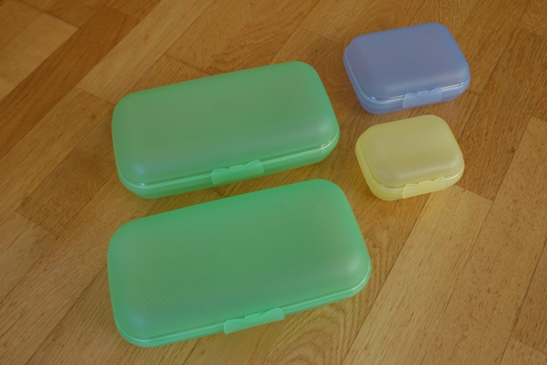 Contenitori & Simili: 3er-Set Snackboxen stapelbar – Nuovo (secondo la descrizione) da Winkel venduto da tloeffel